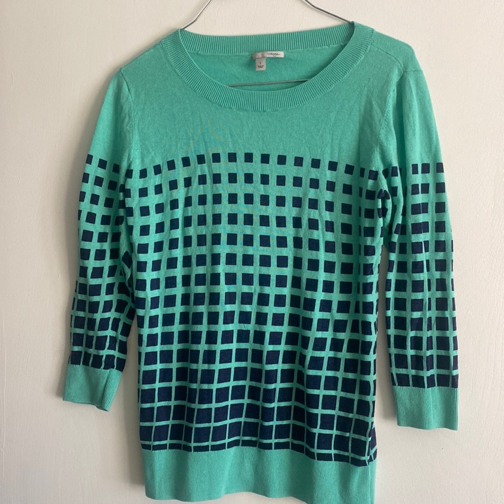 Halogen Geometric Light Sweater Top